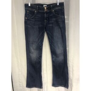 Hudson‎ Petite Signature Bootcut Jeans Dark Wash Blue Size 31 Mid Rise
